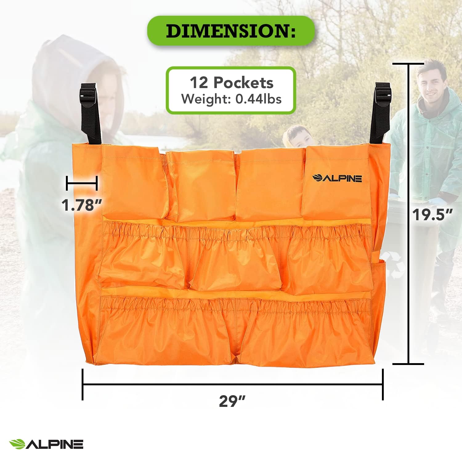Caddy Bag for Large Round and Square Trash Cans