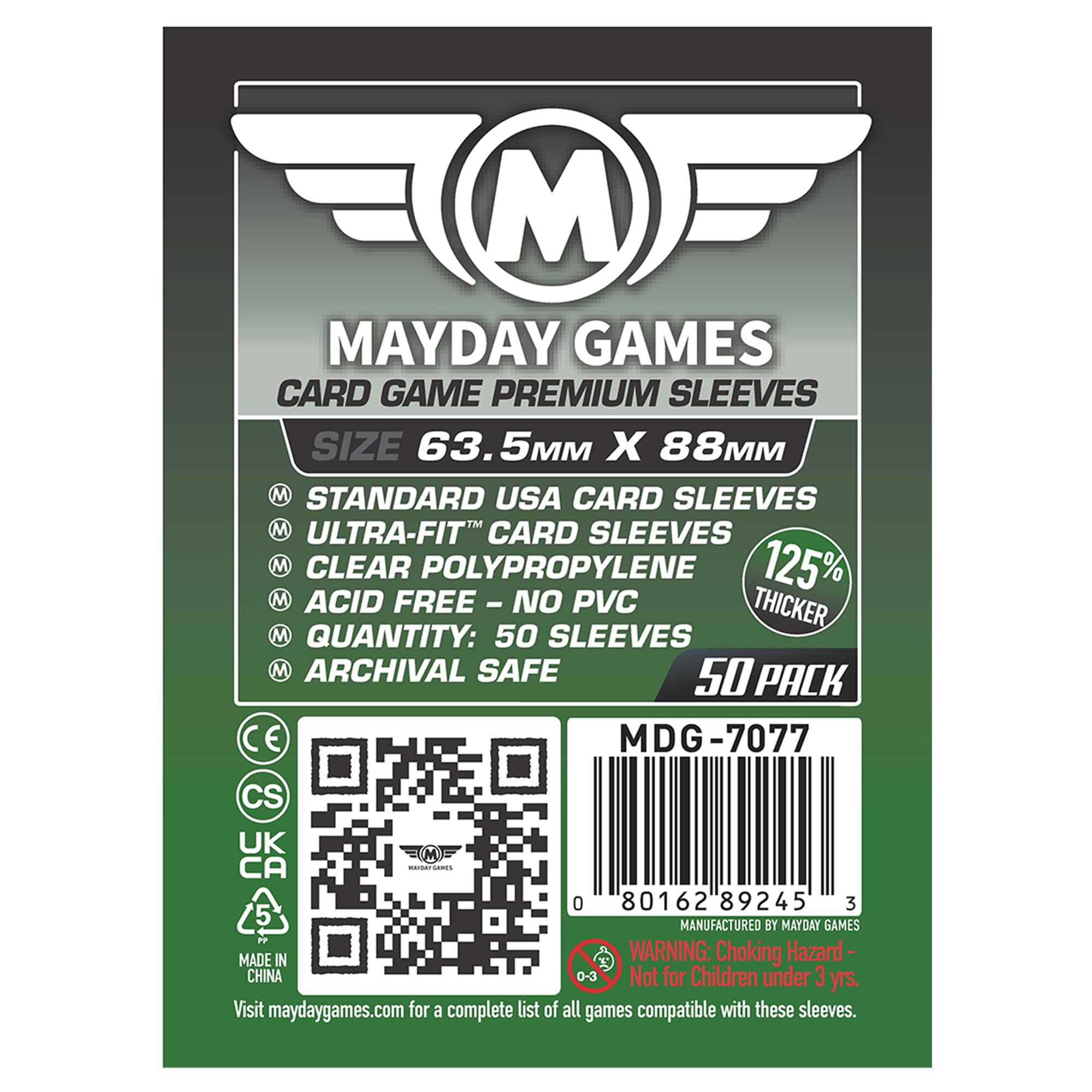 Deck Protector: Card Game, Dark Green 63.5 x 88mm (50)