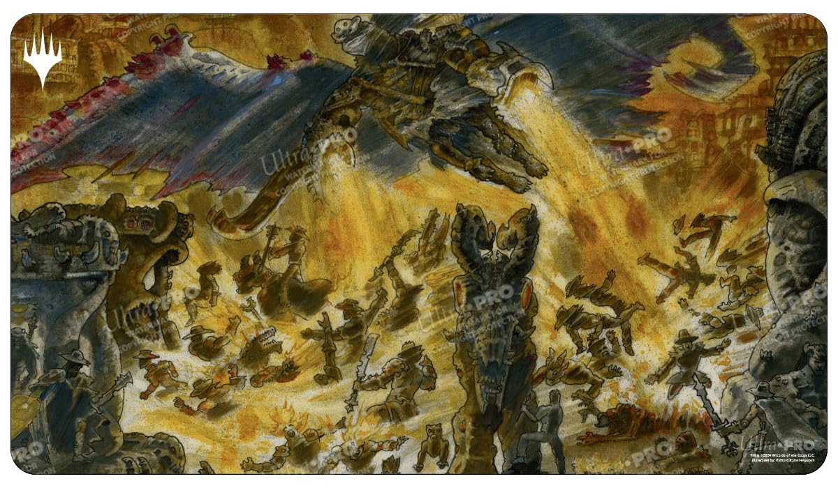 Ultra PRO - Outlaws of Thunder Junction Playmat Ft. Pitiless Carnage for Magic: The Gathering, Limited Edition Unique Artistic Collectible Card Gaming TCG Playmat Accessory