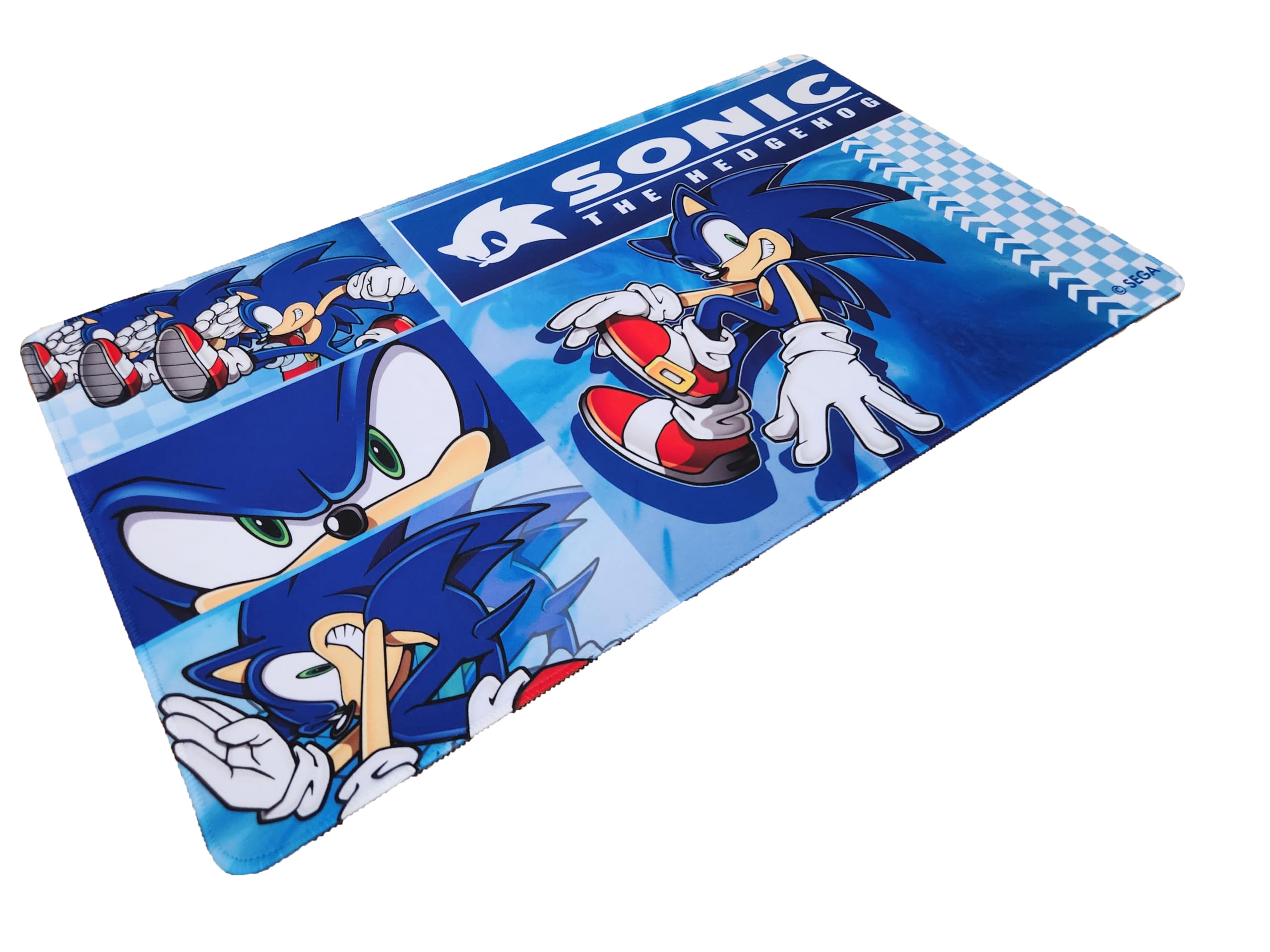 ModernSonic_Sonic Playmat, Multi-Functional playmat Serves as Surface for Gaming Comfort and as a Protective Layer for Your Cards, Game Pieces and Table, Made from neoprenepolyester Fabric