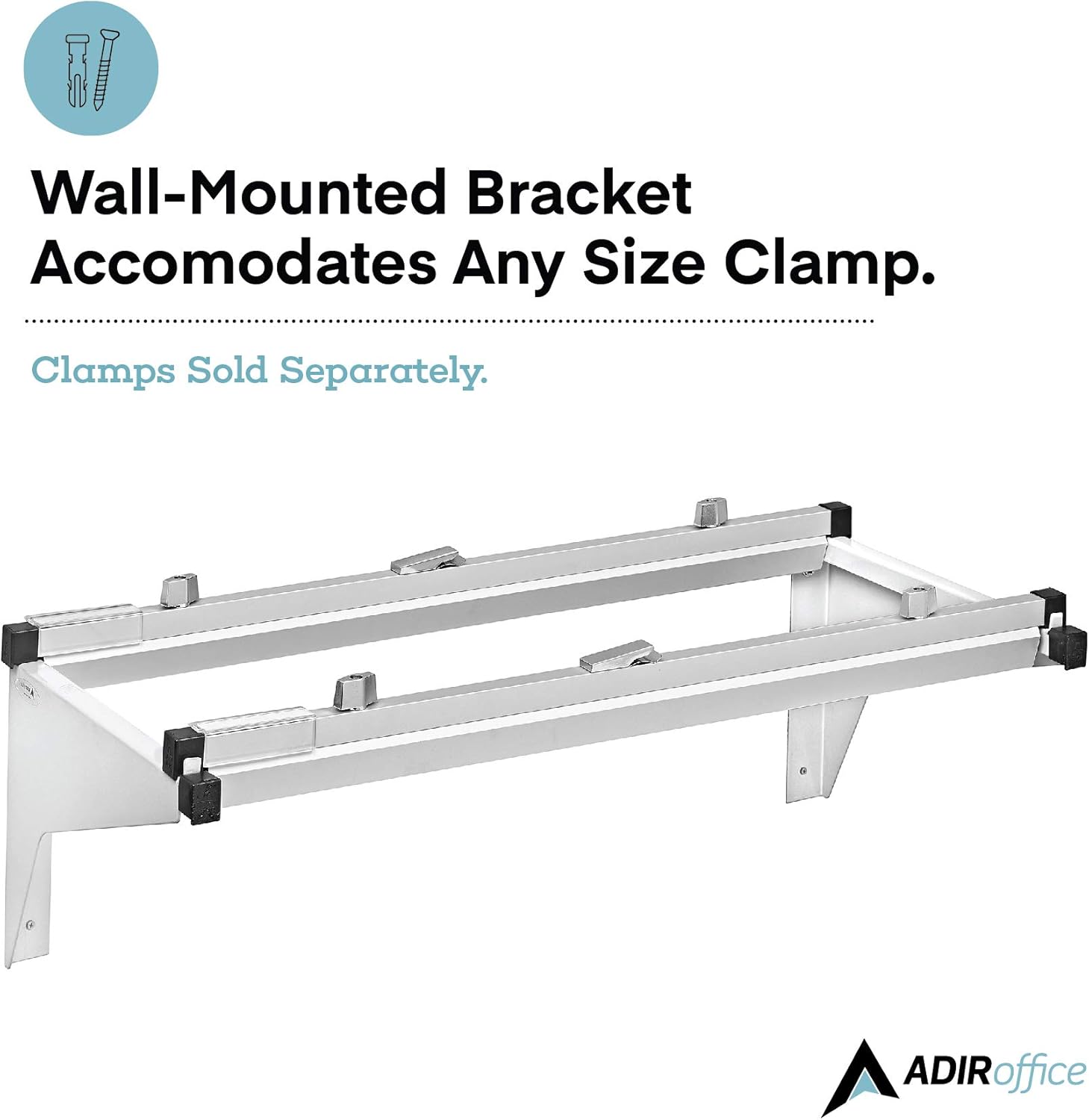 Drop/Lift Wall Rack for Blueprints, White