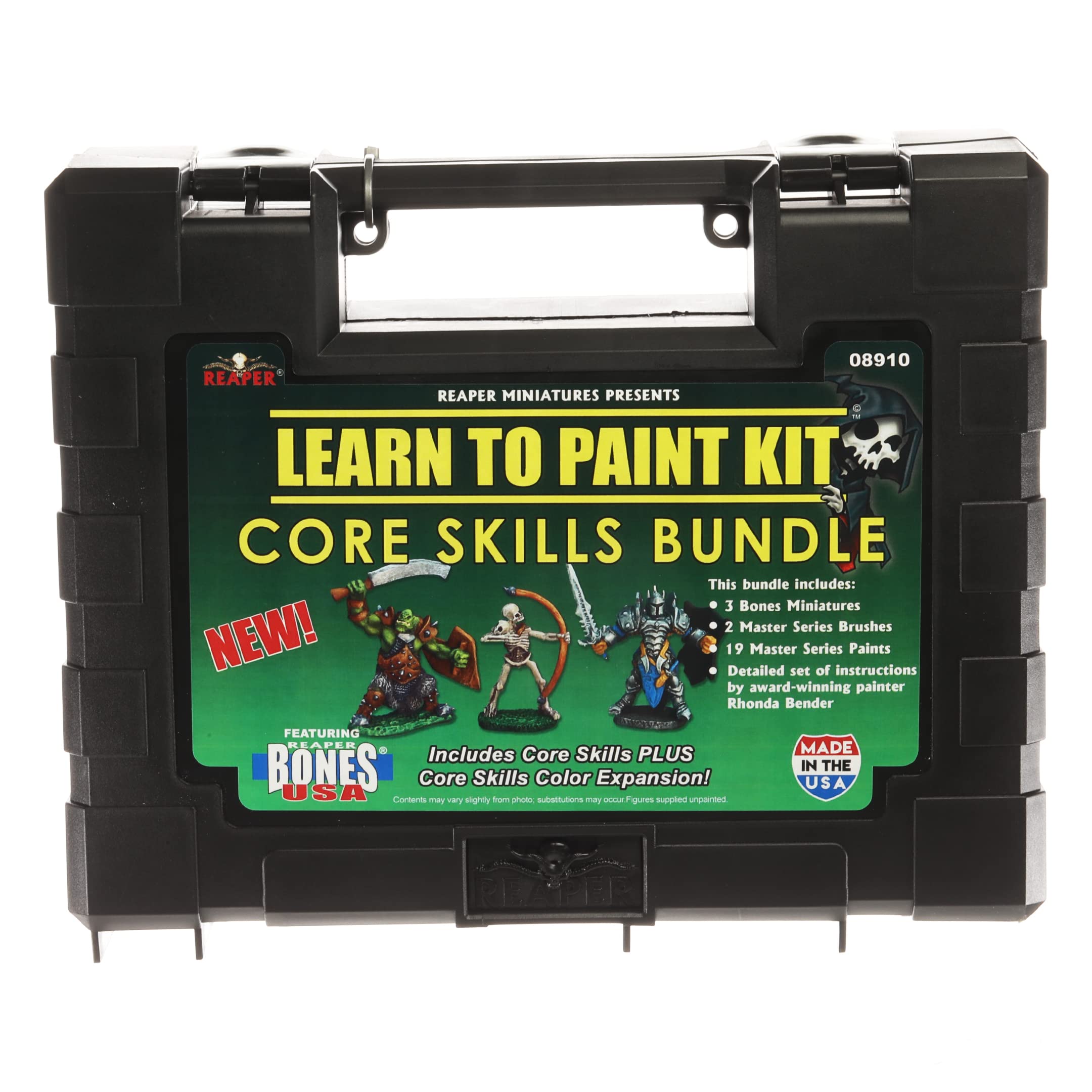 Reaper Miniatures: 08910 - Learn to Paint Kit Core Skills Bundle