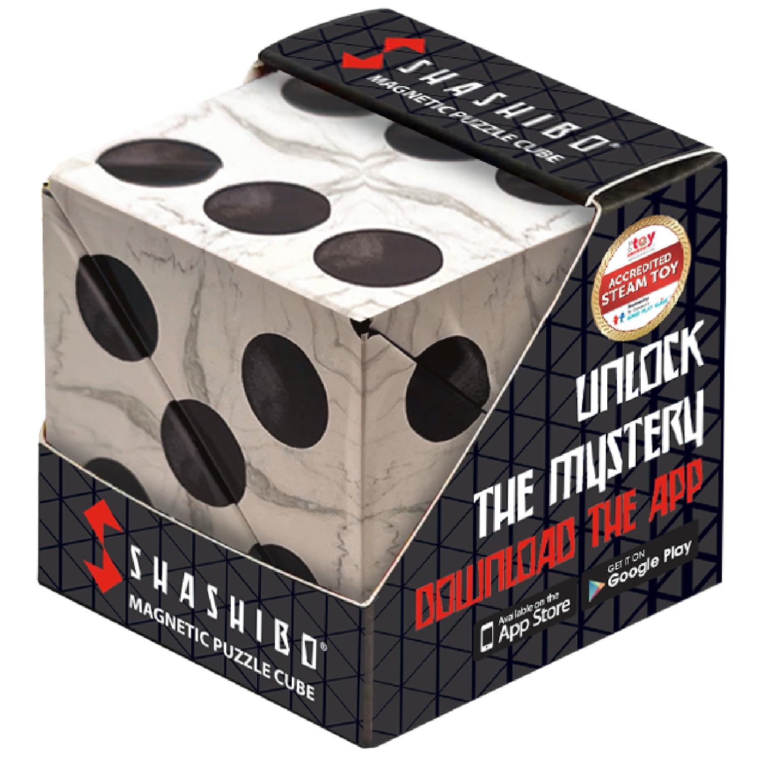 Shashibo Shape Shifting Box - STEM Fidget Toy with Ultra Strong Magnets - Sensory Puzzle Cube Transforms Into 100+ Shapes, Easter Basket Stuffers Gift for Kids, Teens, and Adults (Renaissance)