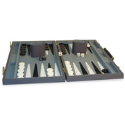 Worldwise Imports 18" Grey Vinyl Backgammon