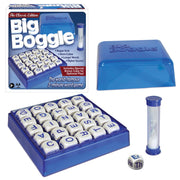 Winning Moves Big Boggle with 5x5 Grid and 25 Letter Cubes Games USA, Thought Provoking Word Game Bigger Than The Original, for 2 or More Players, Ages 8+ (1147)