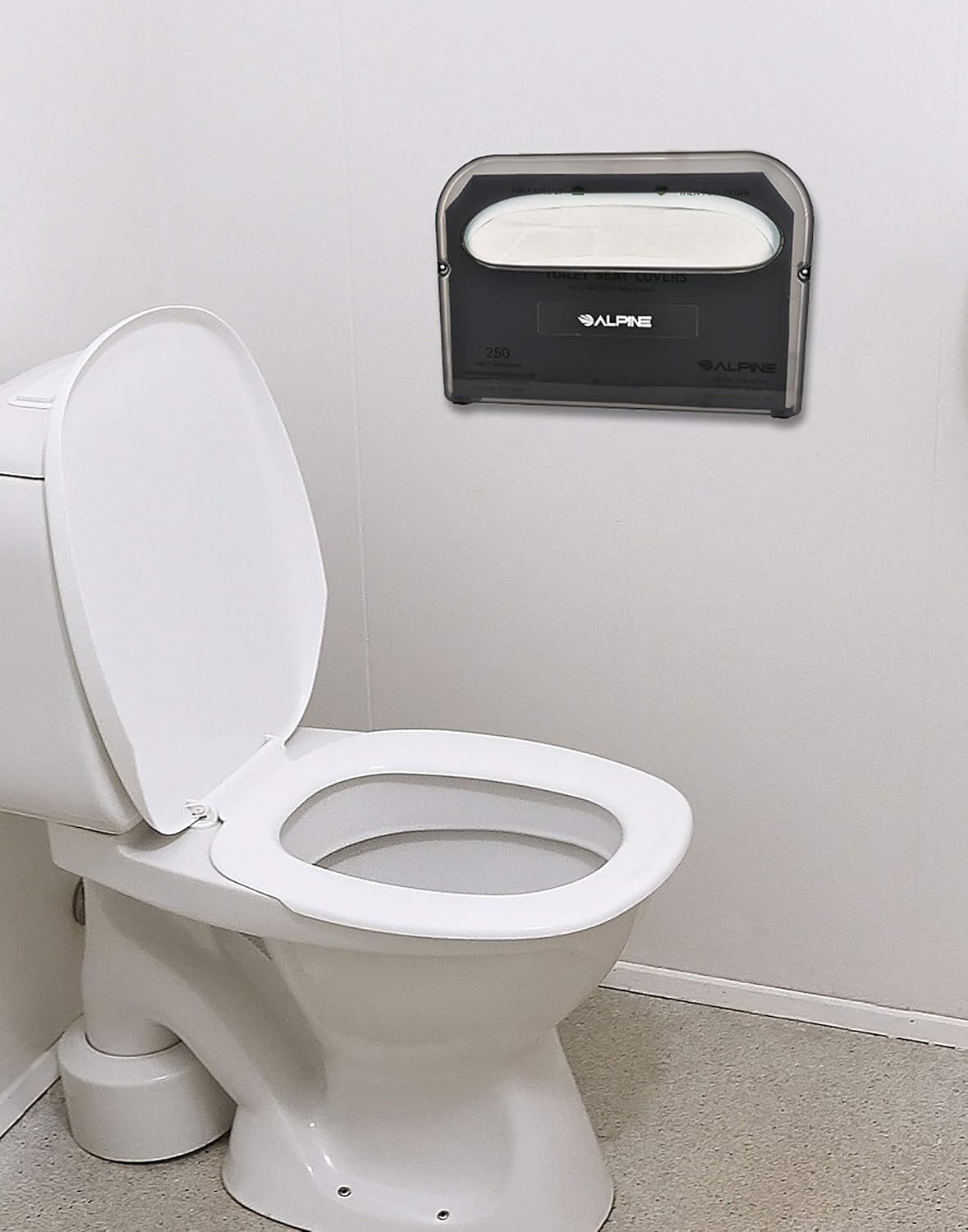 Toilet Seat Cover Dispenser, Black (4 pack)
