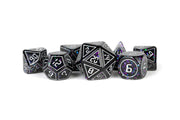 FanRoll 16mm Resin Poly DND Dice Set: Framed Void, Role Playing Game Dice for Dungeons and Dragons