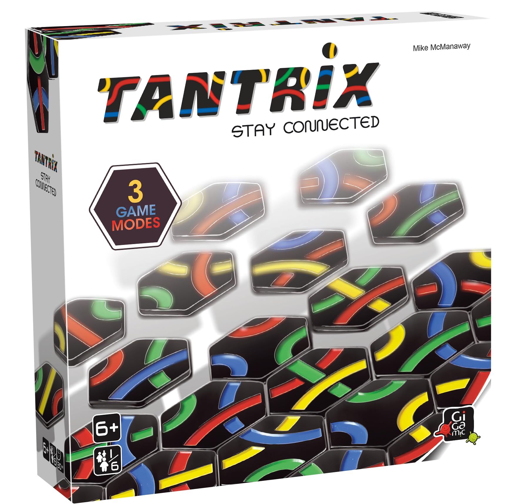 GIGAMIC Tantrix Strategy | Ages 6+ | 1 to 6 Players | 30 Minutes