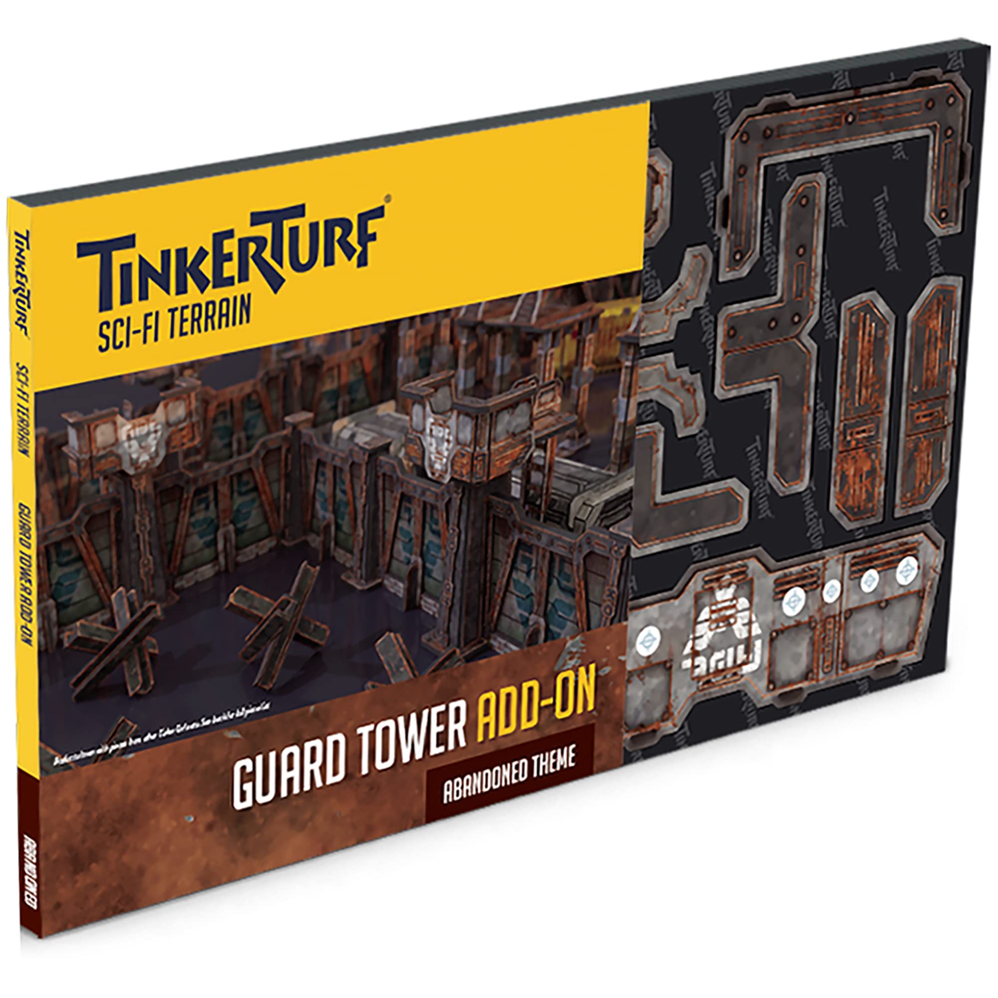 TinkerTurf Sci-Fi Terrain: Guard Tower Add-On, Abandoned Theme, Sturdy, Affordable, Great-Looking Full-Color Terrain, Quick and Easy to Assemble, Virtually Limitless Setups
