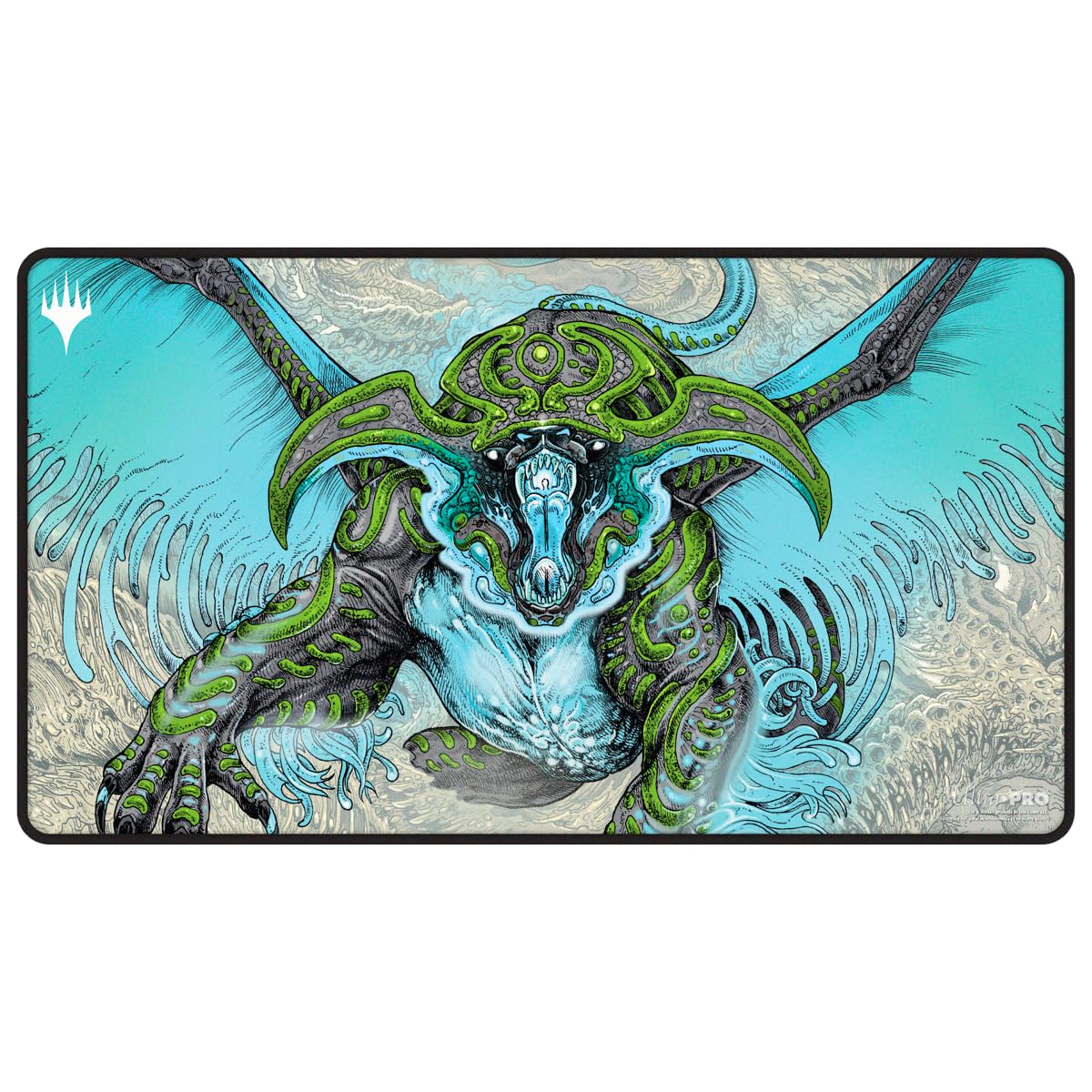 Ultra PRO - Tarkir Dragonstorm Ureni, The Song Unending Black Stitched Playmat for Magic: The Gathering | Gaming Table Mat, Card Game Accessory, TCG Playmat, Tabletop Gaming Mat