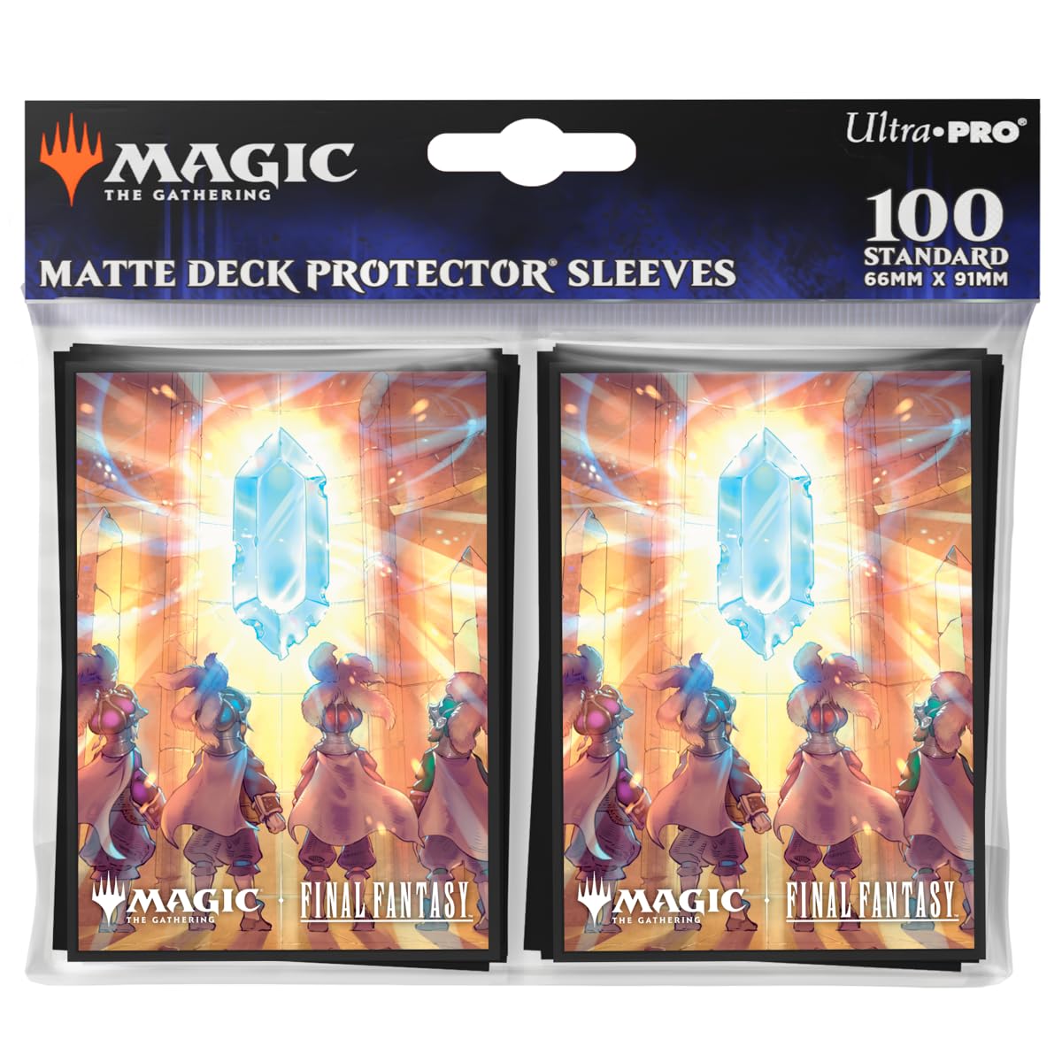 Ultra PRO - Final Fantasy x Universes Beyond Crystal's Chosen 100ct Deck Protector Sleeves for Magic: The Gathering | Trading Card Accessories, Collectible Card Game Gear, Final Fantasy Collectibles
