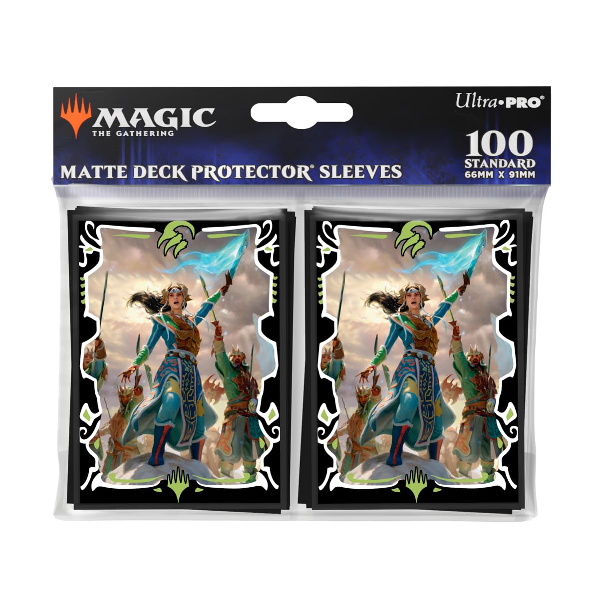 Ultra PRO - Tarkir Dragonstorm Eshki, Temur’s Roar (Temur Roar Commander Deck) 100ct Deck Protector Sleeves for Magic: The Gathering | Magic Gathering Accessories MTG Card Protection TCG Deck Sleeves