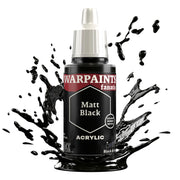 The Army Painter Warpaint Fanatics Matt Black Acrylics Miniature Hobby Painting with Fanatics Warpaint, Quality Paint for Miniature Wargaming