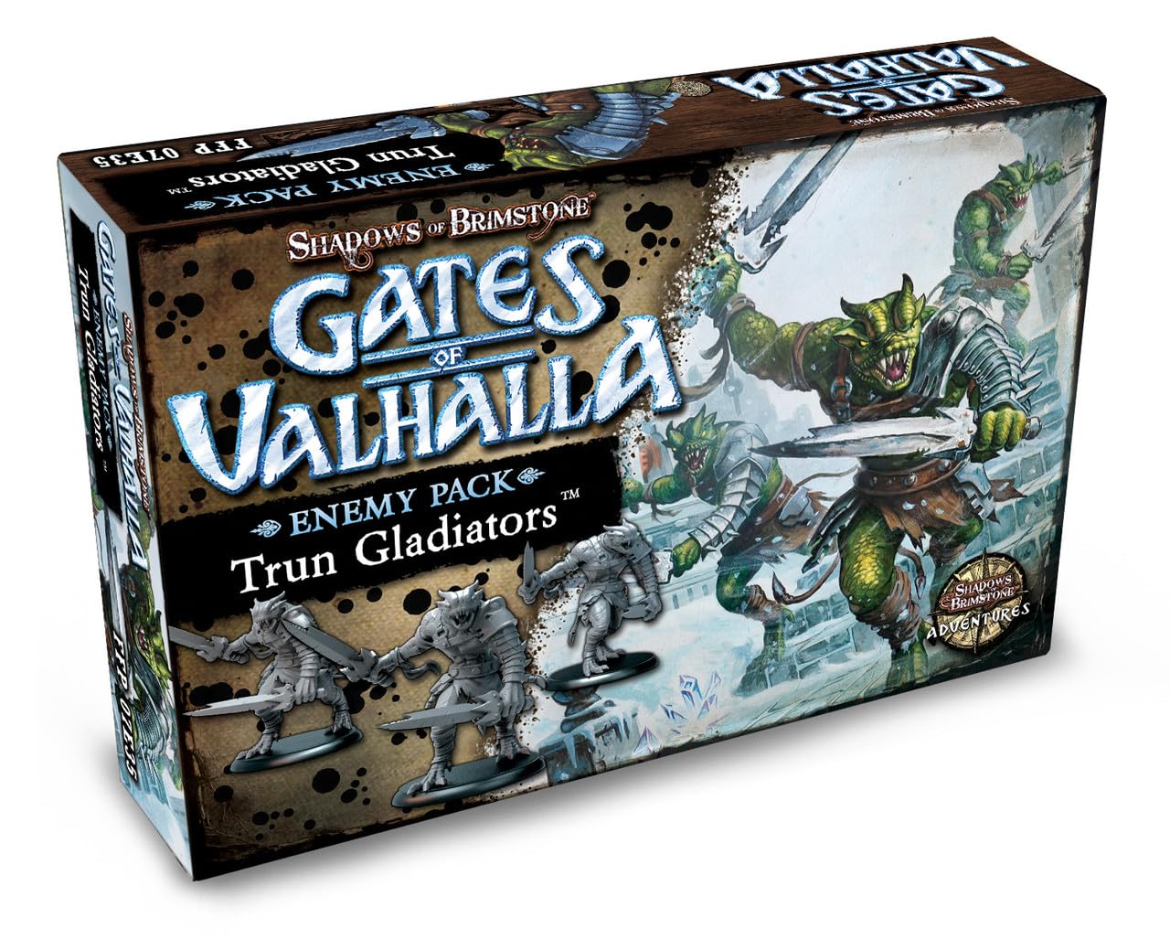 Shadows of Brimstone Gates of Valhalla Trun Gladiators Enemy Pack, Expansion Set with 3 Minis