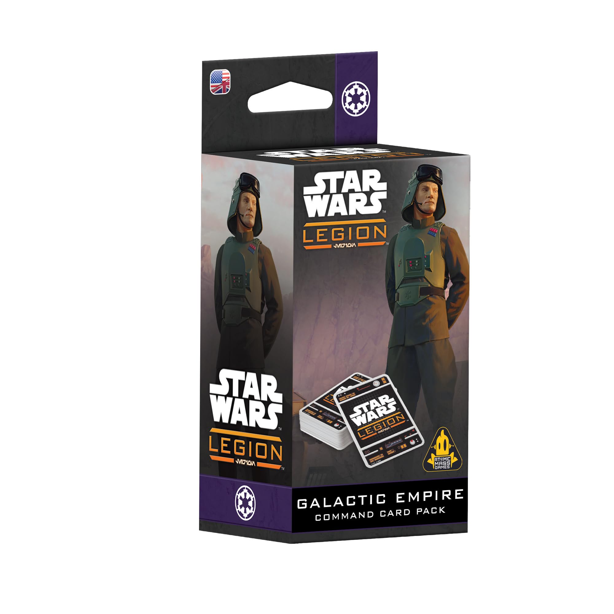Star Wars: Legion Galactic Empire Command Card Pack - Tabletop Miniatures Game, Strategy Game for Kids and Adults, Ages 14+, 2 Players, 3 Hour Playtime, Made by Atomic Mass Games