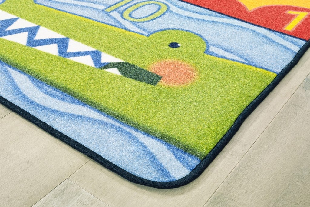 Jungle Jam Counting Rug  - 4ft x 6ft - Rectangle - Multi