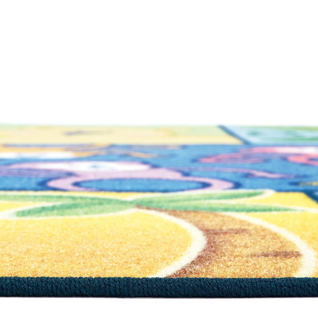 Jungle Jam Counting Rug  - 4ft x 6ft - Rectangle - Multi