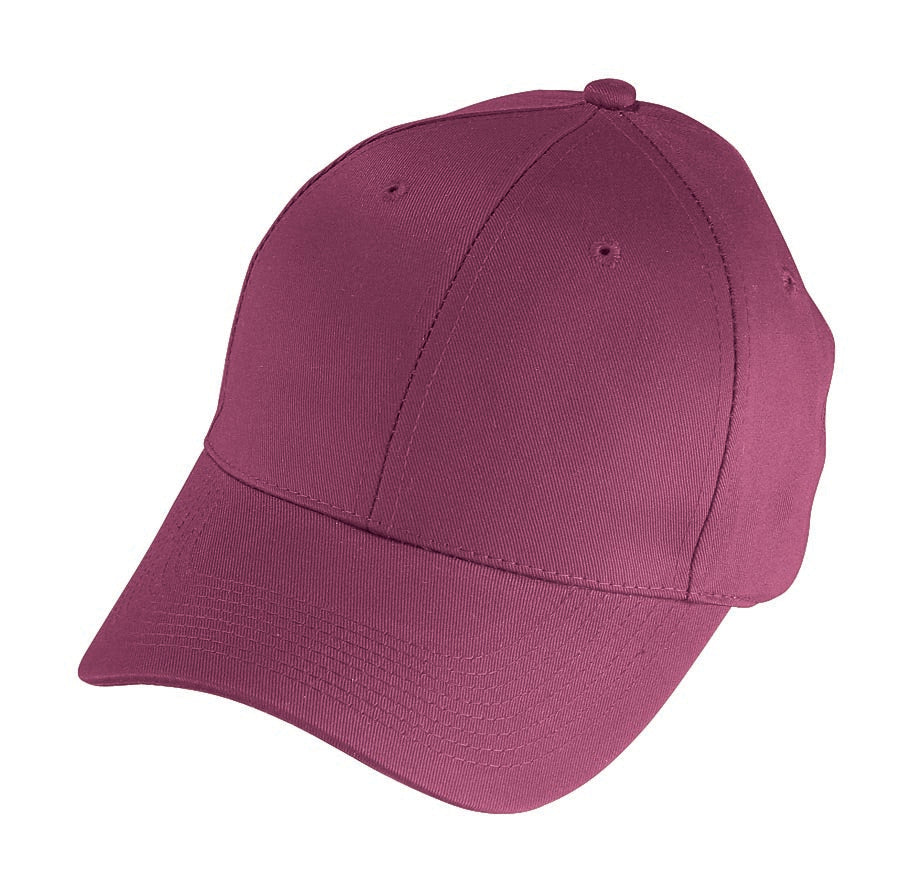 Baseball Cap-Youth-6Panel-Maroon