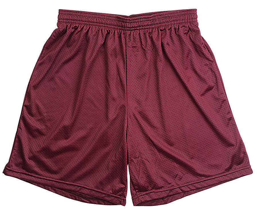 Mesh Shorts-Youth-Large-Maroon
