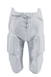 Fb Pants-Dazzle W/Pads-Youth-Silver-Youth Small