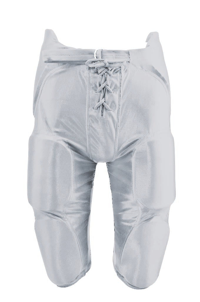 Fb Pants-Dazzle W/Pads-Youth-Silver-Youth 2 Extra Large