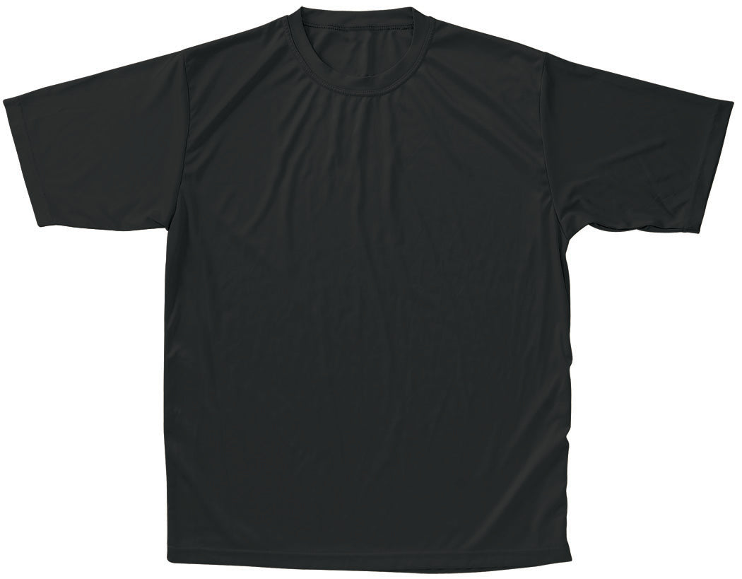 T-Shirt,Moisture Management - Youth-Black-Extra Large