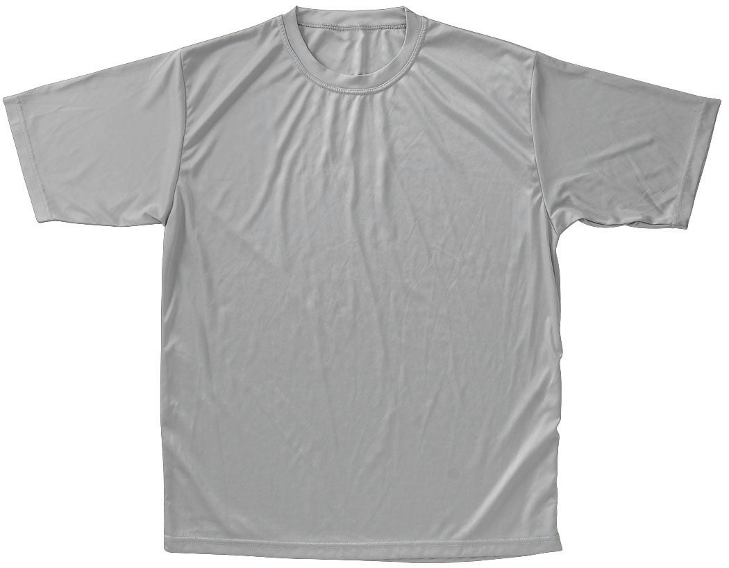 T-Shirt,Moisture Management - Youth-Grey-Small