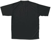 T-Shirt, Moisture Management- Adult-Black-Medium