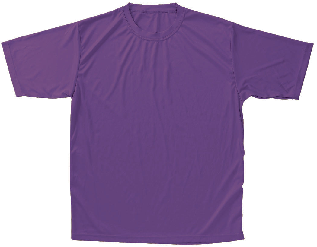 T-Shirt, Moisture Management- Adult-Pur-Large