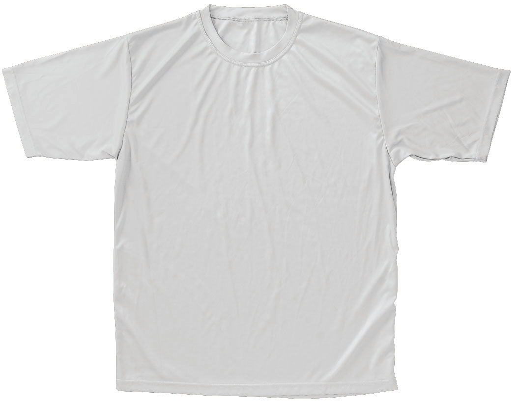 T-Shirt, Moisture Management- Adult-White-Medium