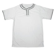 Two-Button,Moisture Mgmt-Youth-Wht/Blk-Medium