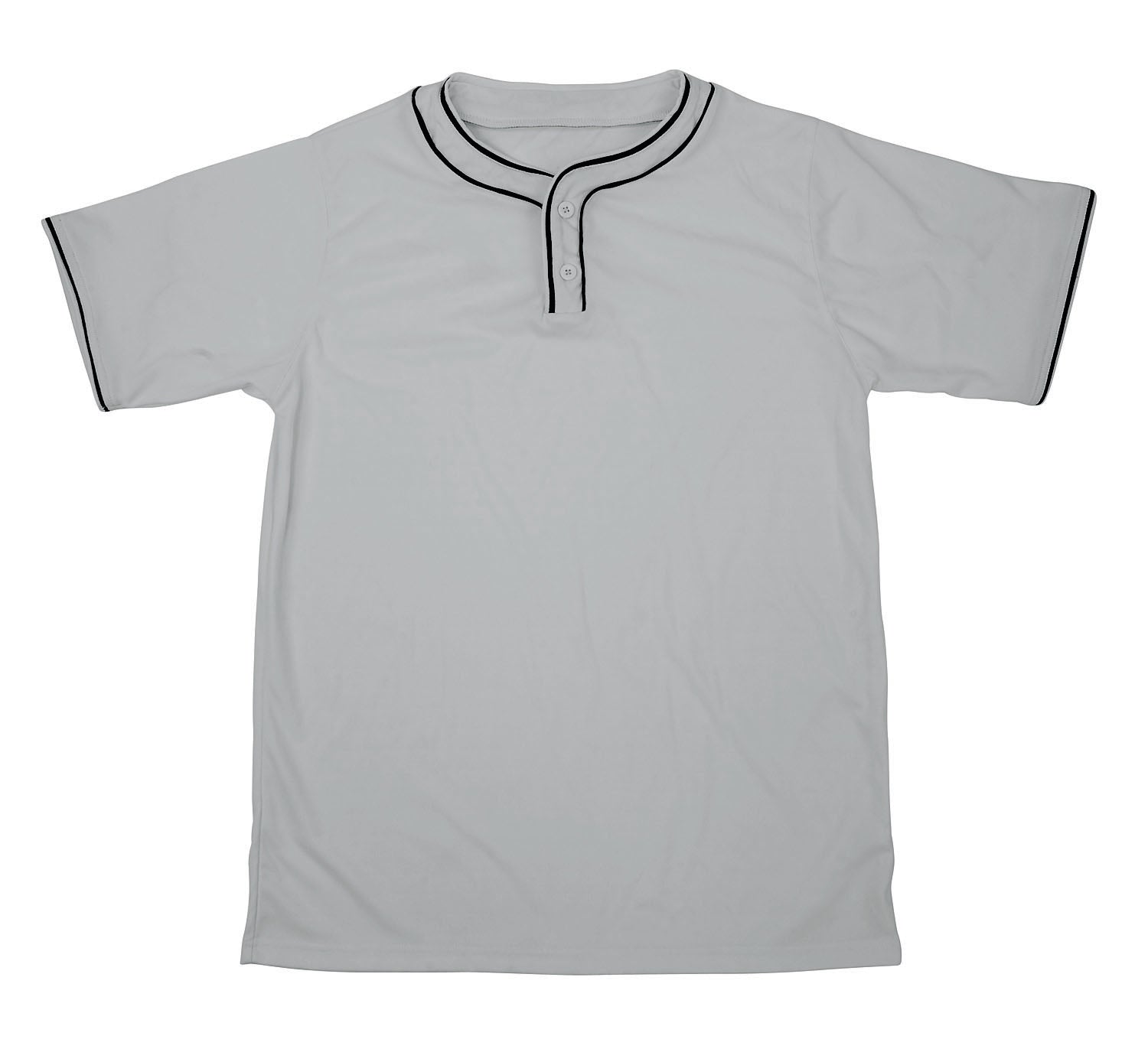 Two-Button,Moisture Mgmt-Adult-Gry/Blk-Small