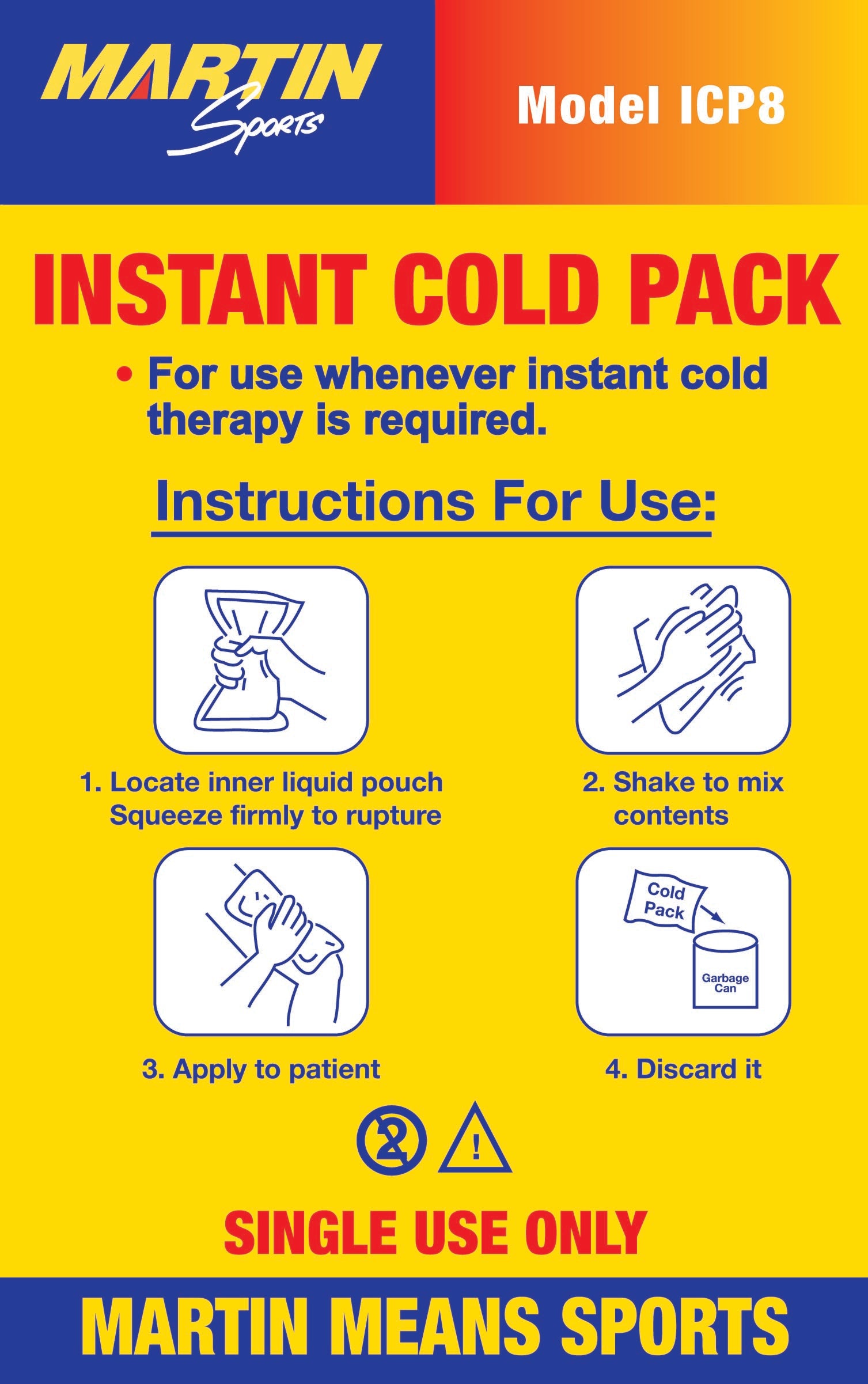 Instant Cold Pack Box Of 16