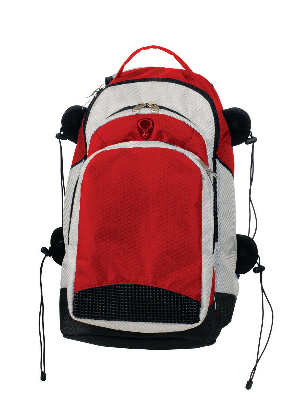 Deluxe Backpack-Red/Grey