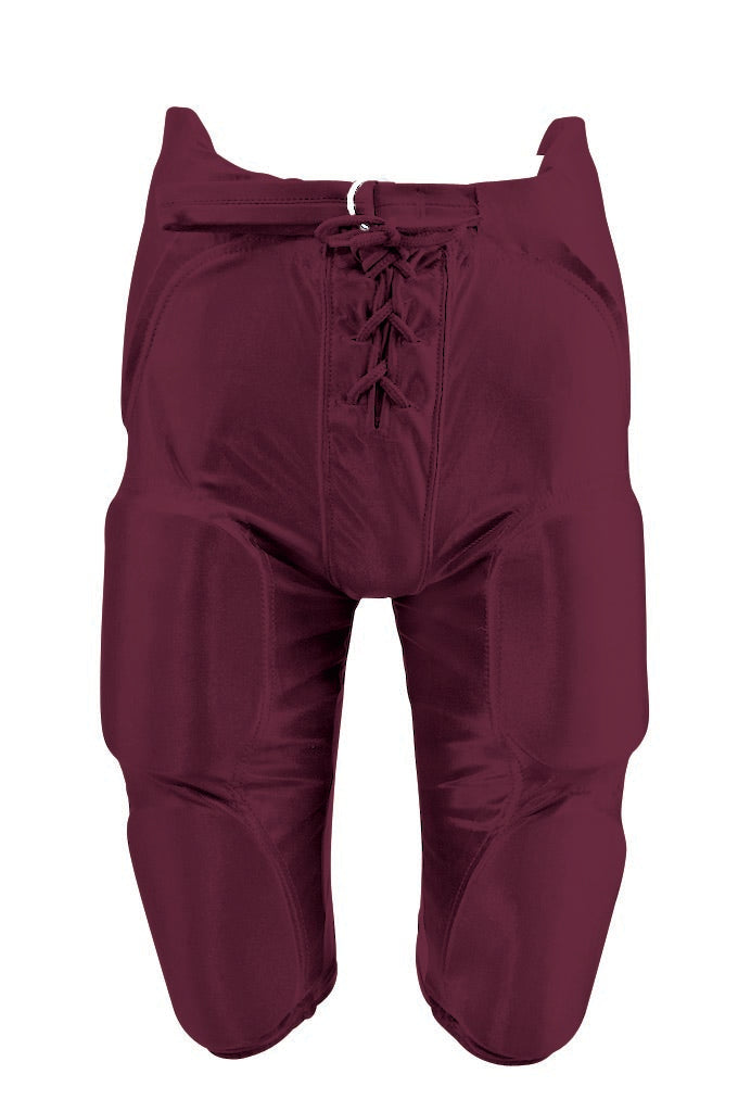Fb Pants-Dazzle W/Pads-Youth-Maroon-Youth 3 Extra Large