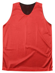 Reversible Tank Top-Adult-Red/Bk-Adult Medium