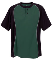 Two Button Placket-Youth-Dark Green-Youth Large