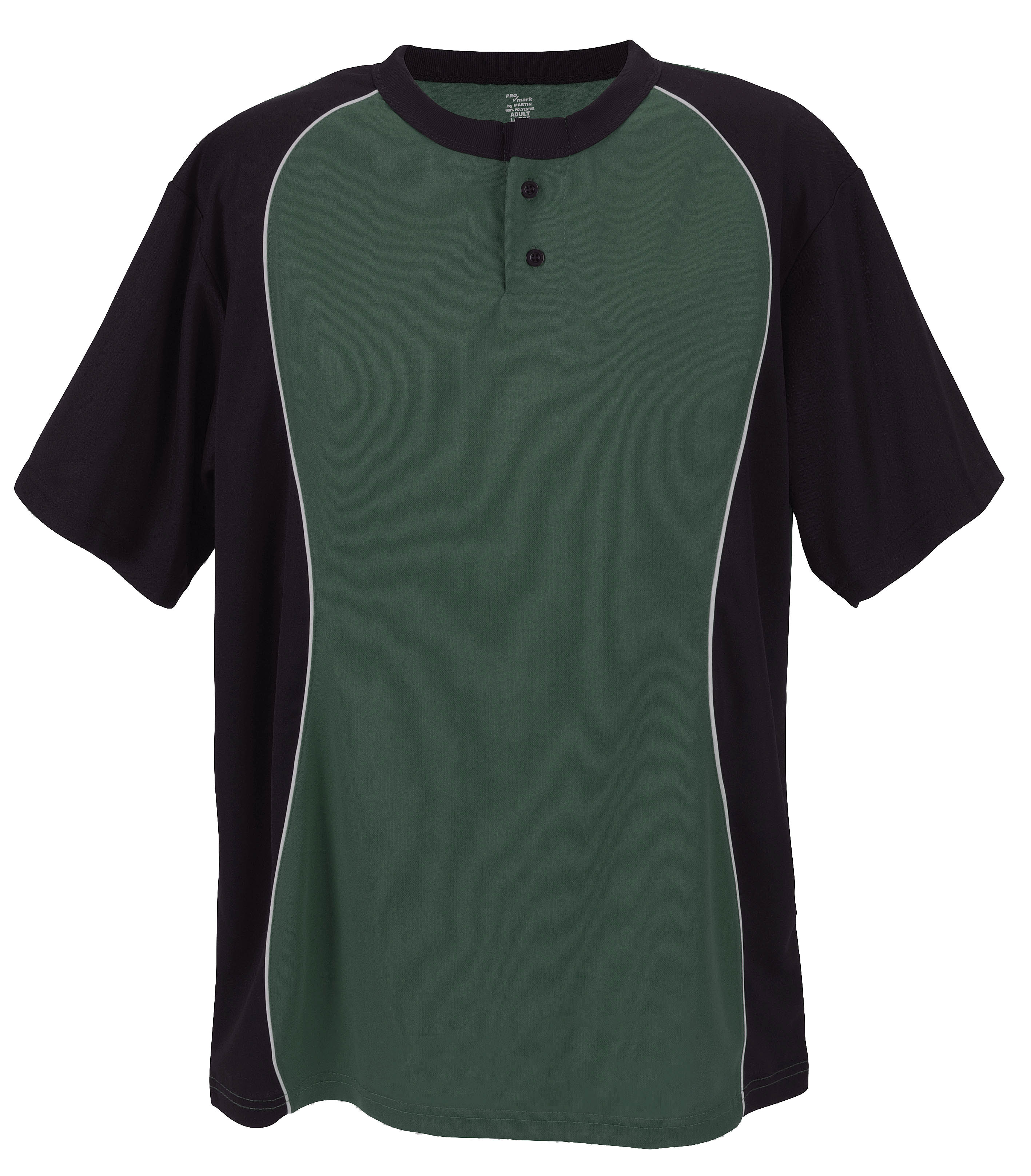 Two Button Placket-Youth-Dark Green-Youth Large