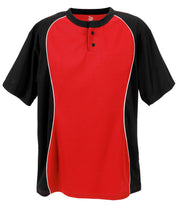 Two Button Placket-Youth-Red-Youth Small