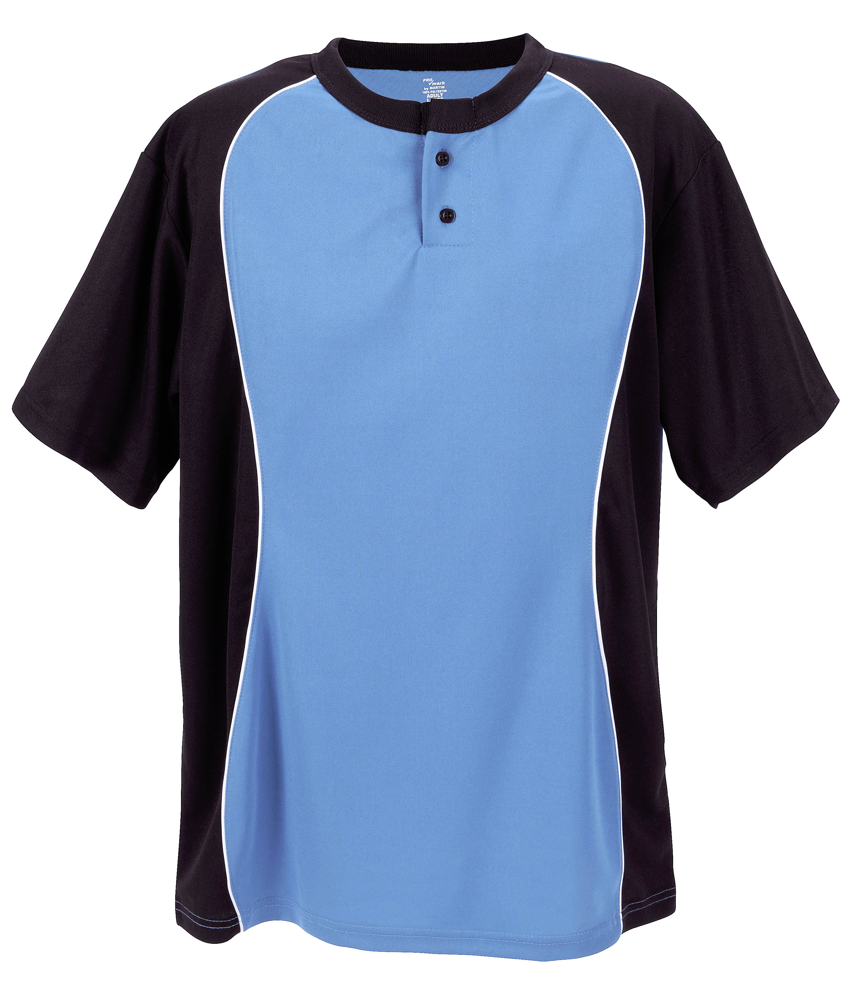 Two Button Placket-Adult-Col.Blue-Adult Medium