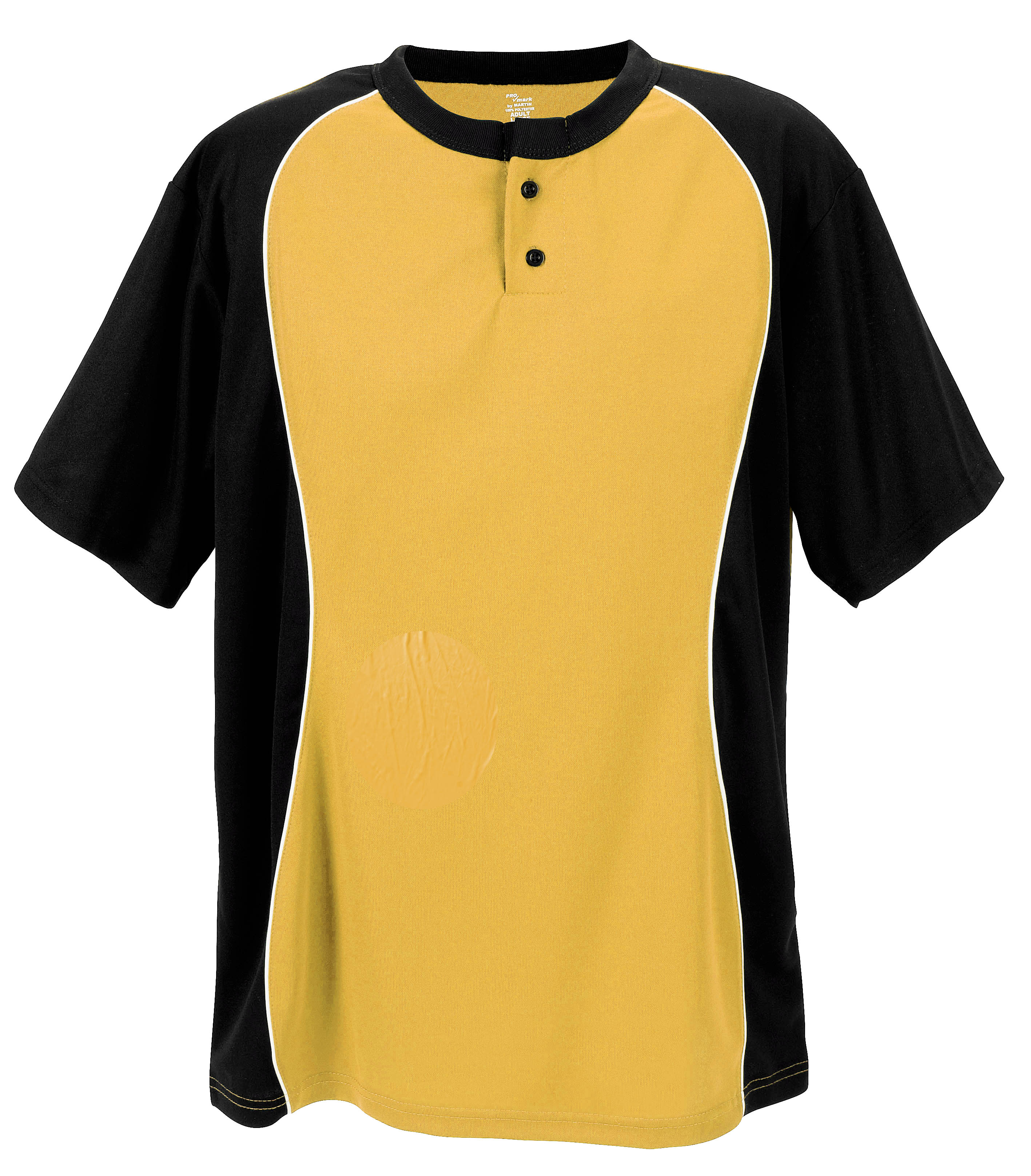 Two Button Placket-Adult-Gold-Adult 2 Extra Large
