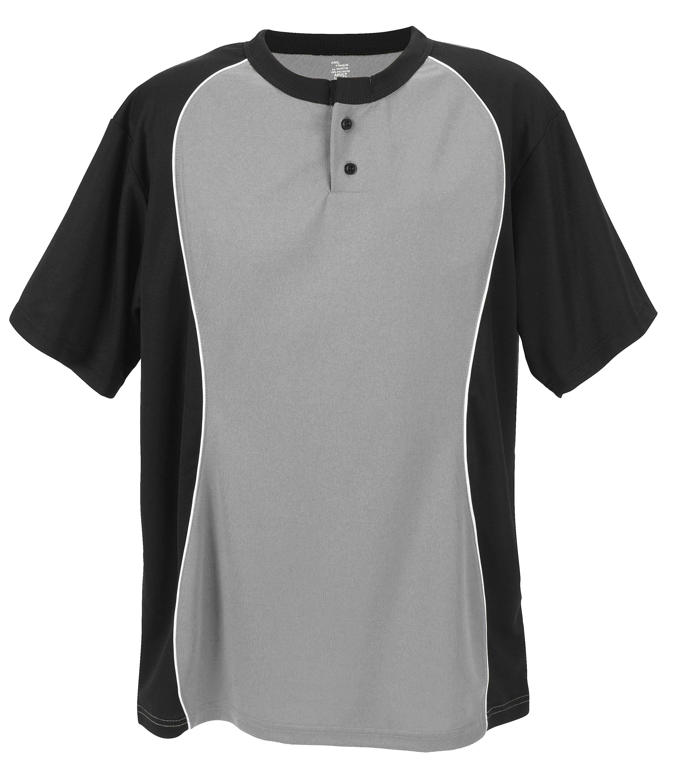 Two Button Placket-Adult-Grey-Adult Extra Large
