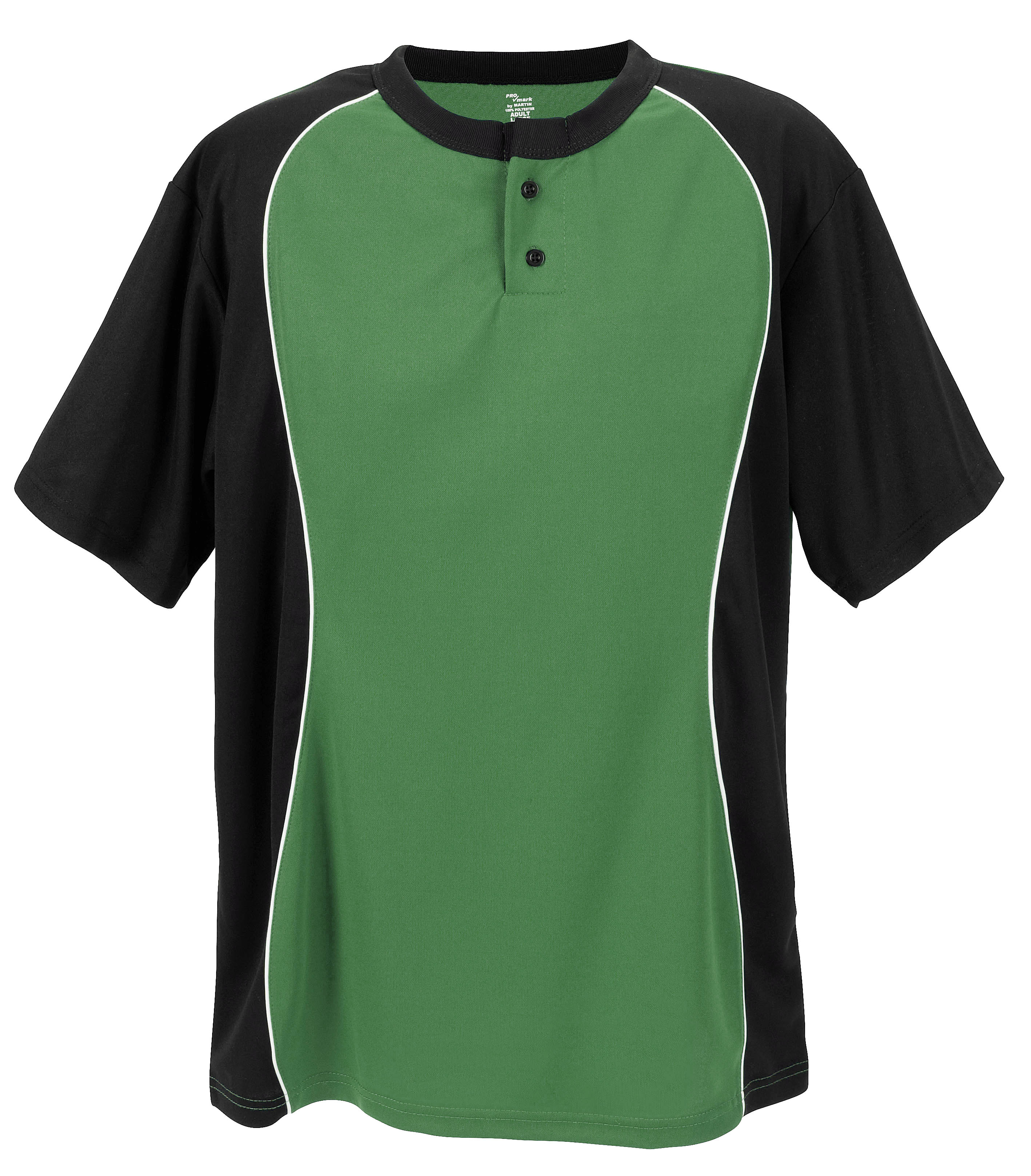 Two Button Placket-Adult-Kelly-Adult Medium
