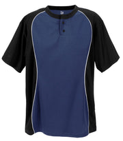 Two Button Placket-Adult-Navy-Adult 2 Extra Large