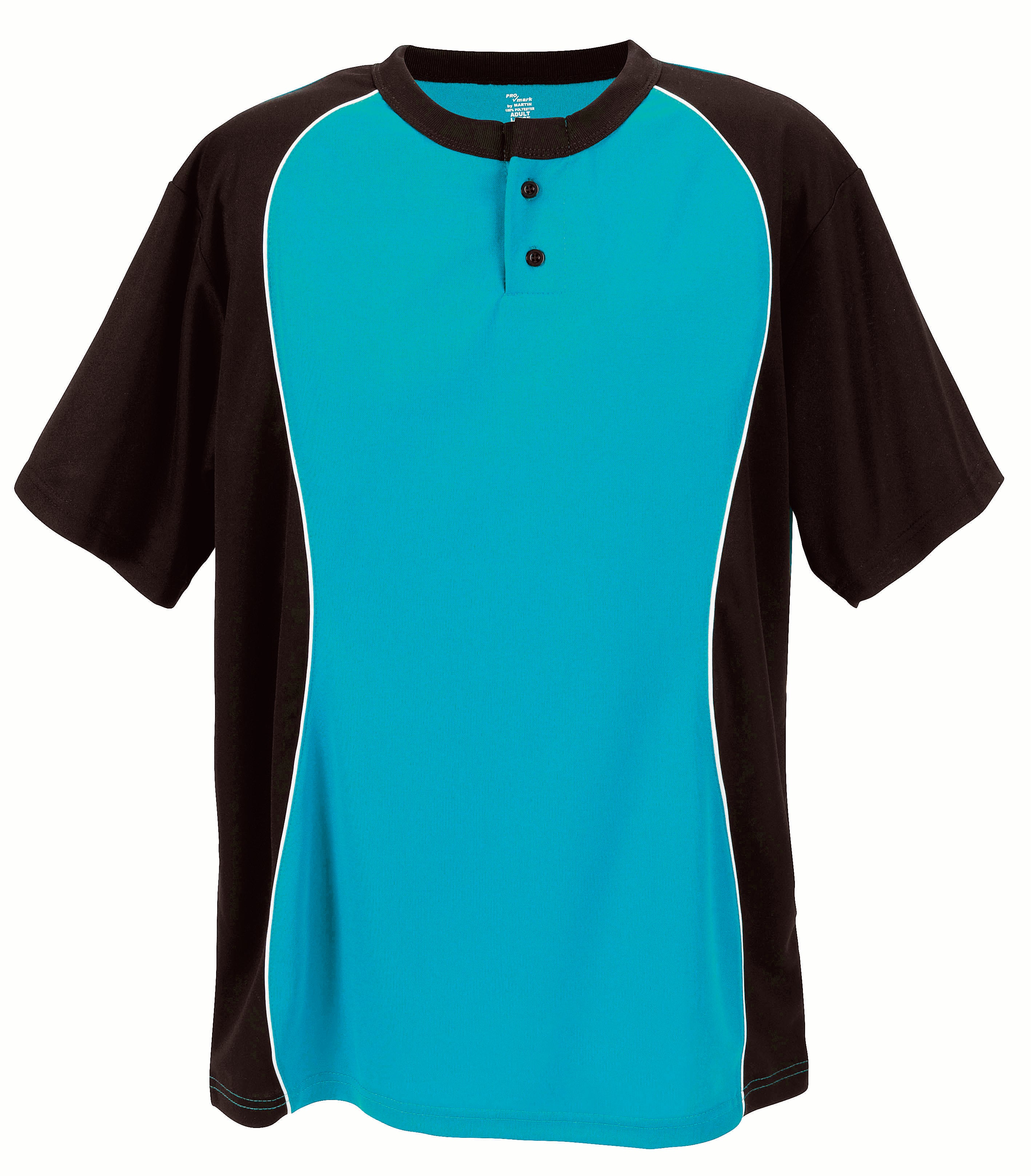 Two Button Placket-Adult-Teal-Adult Medium