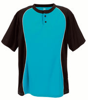 Two Button Placket-Adult-Teal-Adult Extra Large