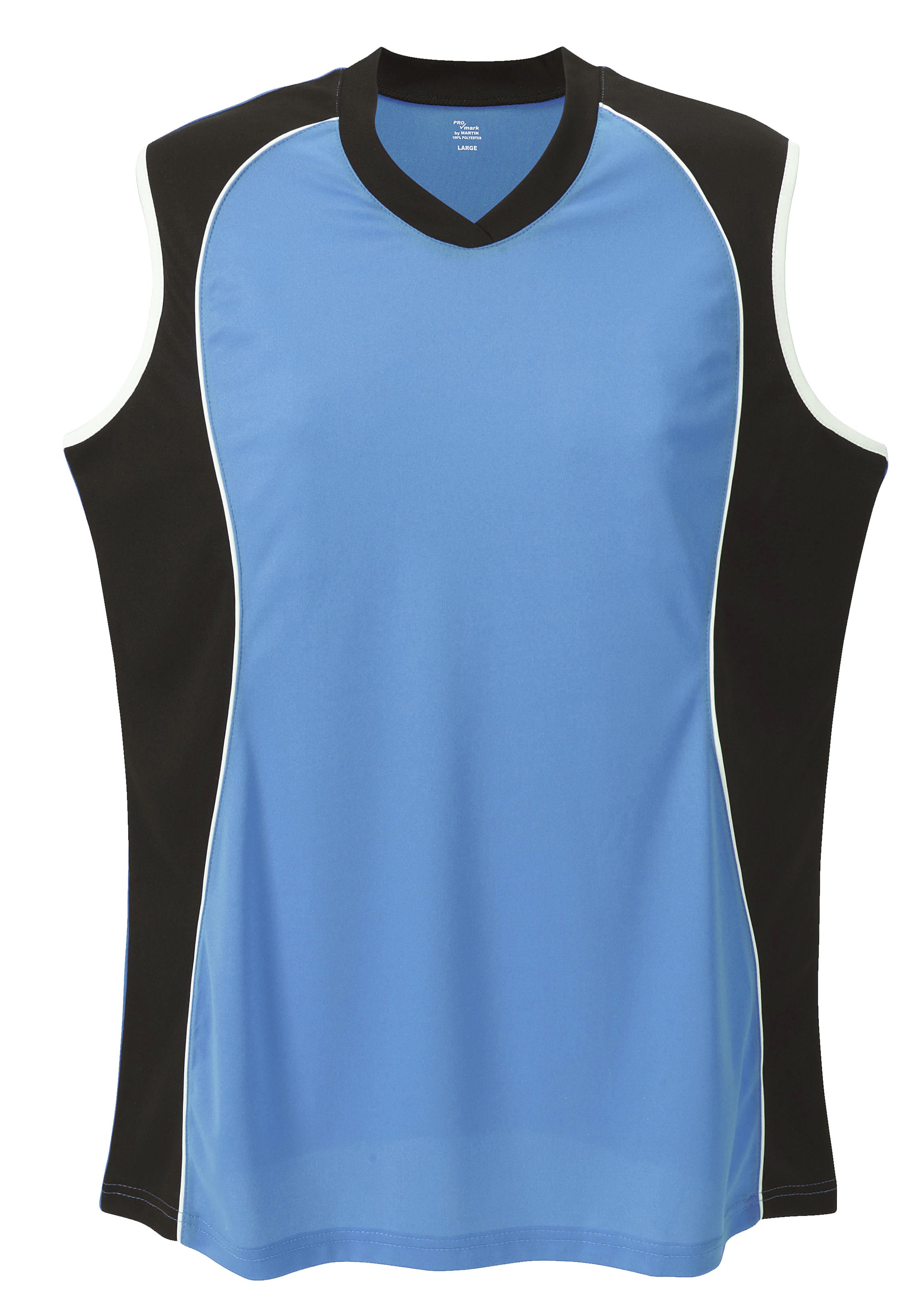Sleeveless V Neck Jersey Women'S-Columba Blue-Medium