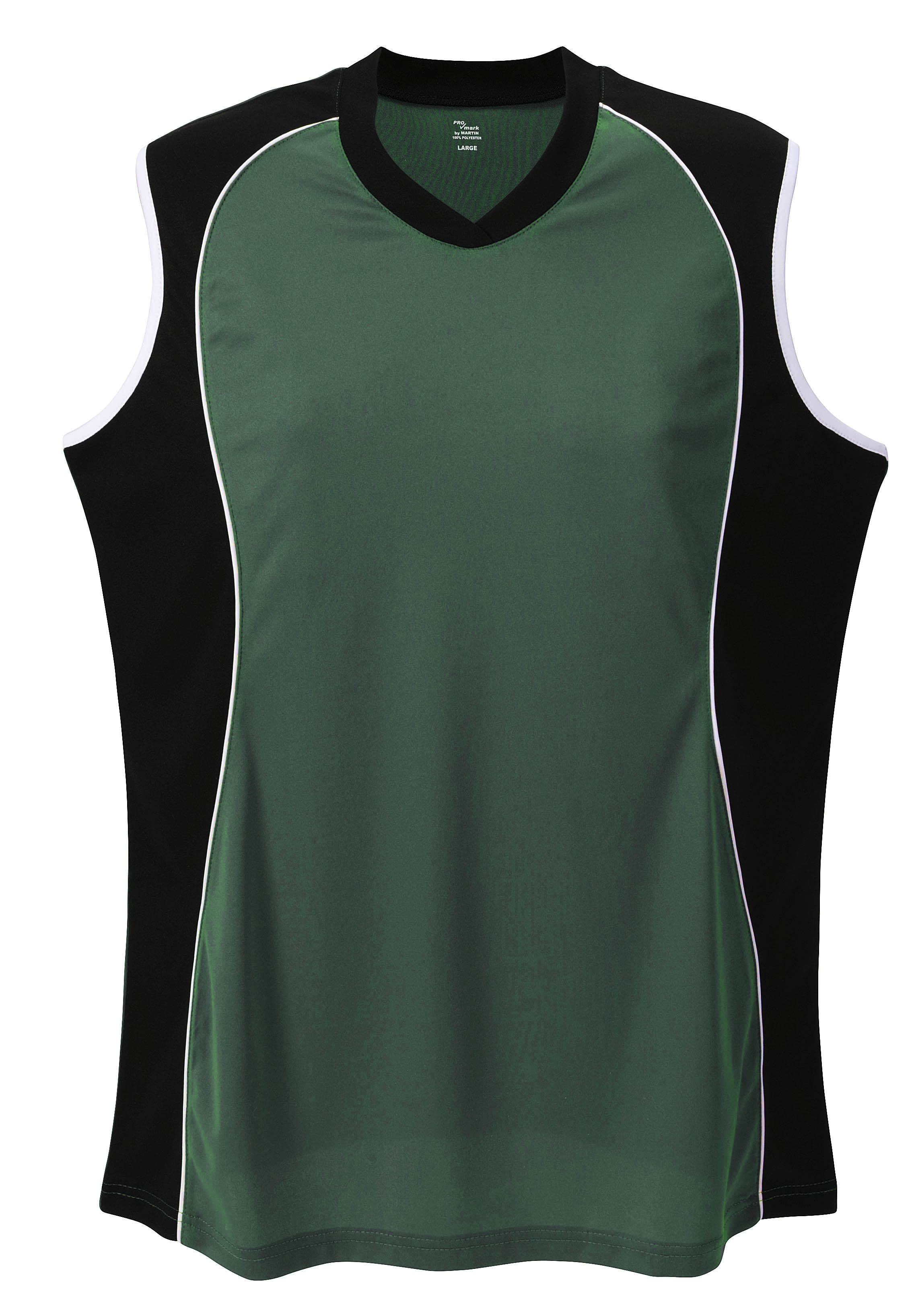 Sleeveless V Neck Jersey Women'S-Dark Green-2 Extra Large