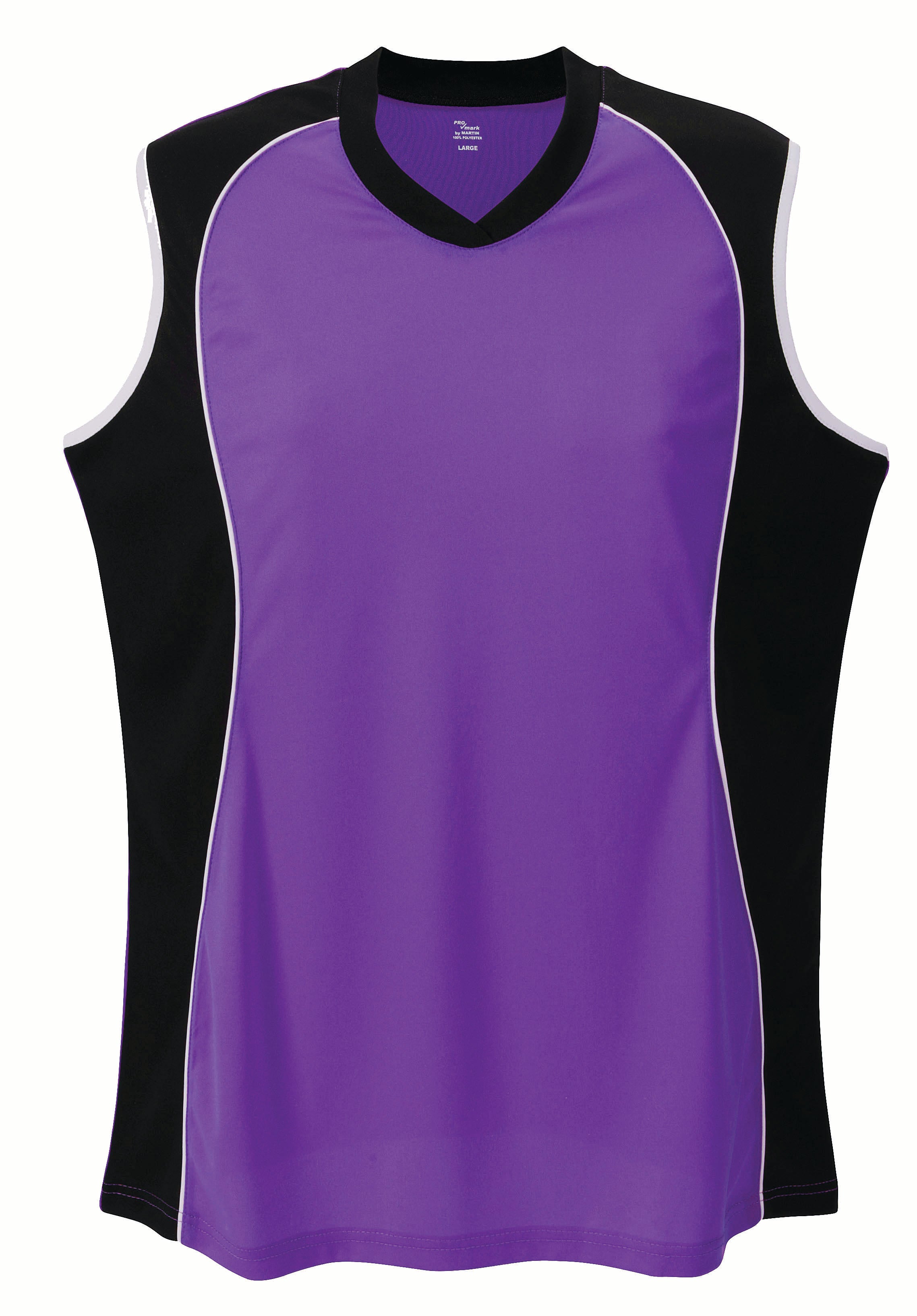 Sleeveless V Neck Jersey Women'S-Purple-Large