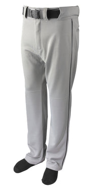 Baseball Pant W/ Piping-Grey/Black-Adult Extra Large